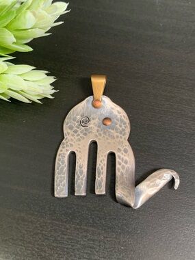 Artisan Spoon Jewelry Elephant Pendant